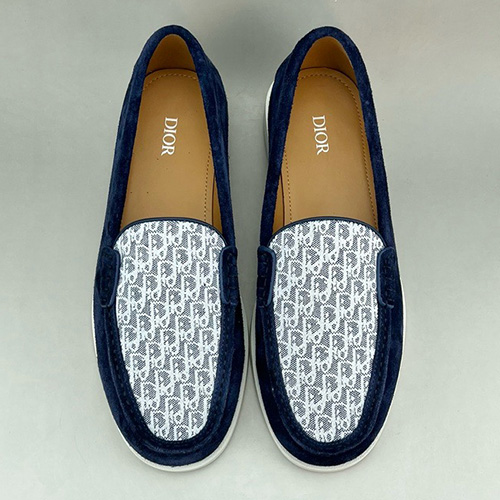 [홍콩명품,Christian Dior] 디올 24SS 로고 오블리크 GRANVILLE 레더 가죽 로퍼 구두 (네이비), SE3112, S3, 명품스니커즈,운동화,구두,로퍼,하이탑,신발