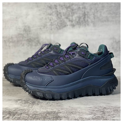 [홍콩명품.MONCLER] 몽클레어 24SS 로고 TRAILGRIP GTX 스니커즈 운동화 (블랙-네이비), SE3128, S3, 명품스니커즈,운동화,구두,로퍼,하이탑,신발