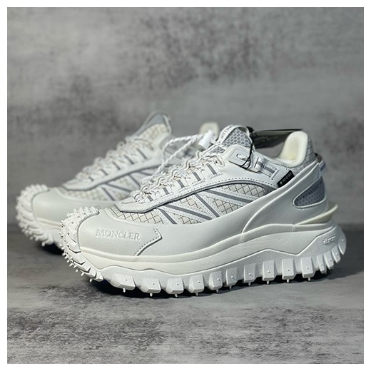 [홍콩명품.MONCLER] 몽클레어 24SS 로고 TRAILGRIP GTX 스니커즈 운동화 (화이트), SE3130, S3, 명품스니커즈,운동화,구두,로퍼,하이탑,신발