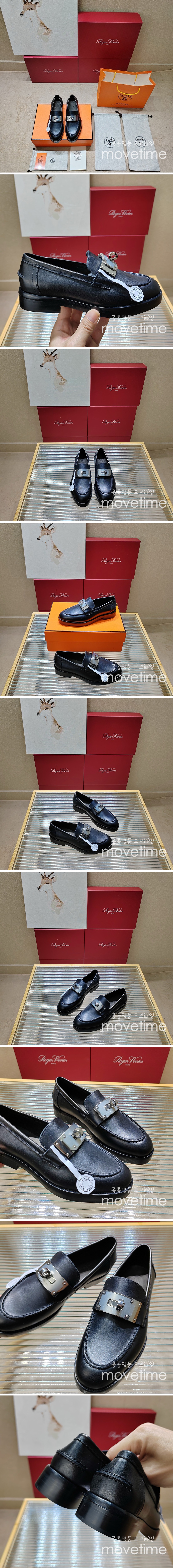 [홍콩명품.Hermes] 에르메스 24SS 로고 여성 레더 가죽 구두 로퍼 (블랙), SE3316, SMS, 명품스니커즈,운동화,구두,로퍼,하이탑,신발 상세이미지 2