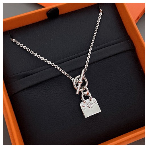 [홍콩명품.Hermes] 에르메스 24SS 로고 Birkin Amulette pendant 목걸이 (실버), ET2593, SL, 명품악세사리,팔찌,귀걸이,반지