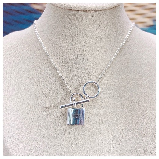 [홍콩명품.Hermes] 에르메스 24SS 로고 KELLY 목걸이 (실버), ET2594, SL, 명품악세사리,팔찌,귀걸이,반지