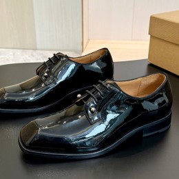[홍콩명품.Christian Louboutin] 크리스챤루부탱 24SS 로고 레더 가죽 정장 구두 (블랙-유광), SE3814, S2, 명품스니커즈,운동화,구두,로퍼,하이탑,신발