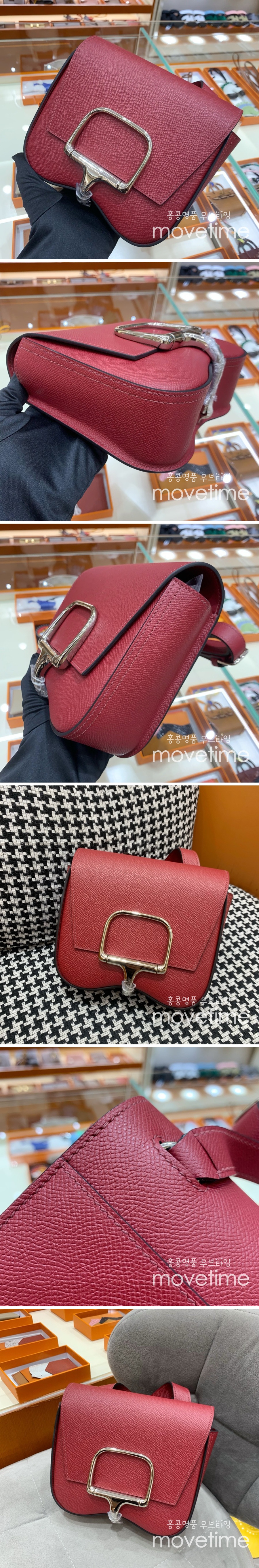 [홍콩명품.Hermes] 에르메스 24SS 로고 Della mini 토트백 크로스백 (레드), BGM3586, H3, 홍콩명품가방,명품쇼핑몰,크로스백,핸드백,구매대행