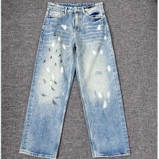 [홍콩명품.BALENCIAGA] 발렌시아가 24SS 로고 데님 팬츠 진 청바지 (연청), BM16230, JQ, 홍콩명품의류,구매대행,온라인명품