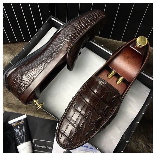 [홍콩명품.ZEGNA] 제냐 24SS 로고 악어가죽 구두 로퍼 (2컬러), SE4154, S1, 명품스니커즈,운동화,구두,로퍼,하이탑,신발