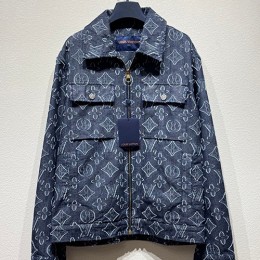[홍콩명품.LOUIS VUITTON] 루이비통 24SS 로고 모노그램 데님 자켓 (2컬러), BM16338, KB, 홍콩명품의류,구매대행,온라인명품