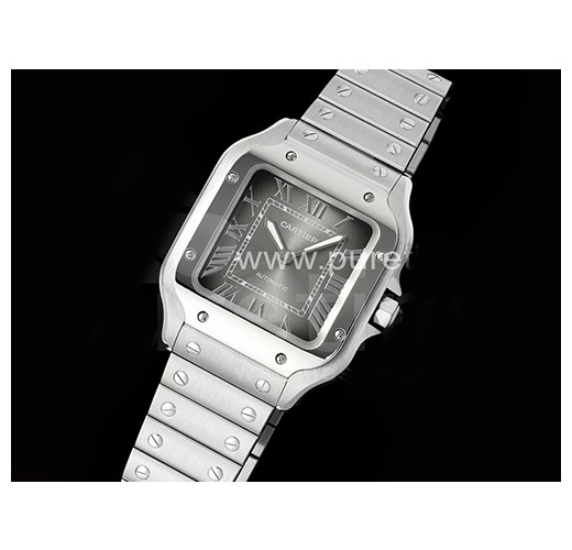 [홍콩명품시계.CARTIER] 까르띠에 산토스 드에 까르띠에 35mm 그레이 다이얼 메탈밴드