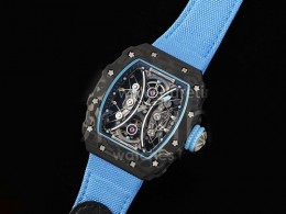 [홍콩명품시계.RICHARD MILLE] 리차드밀레 RM53-1 투어빌론 블랙카본 베젤 스켈레톤 다이얼