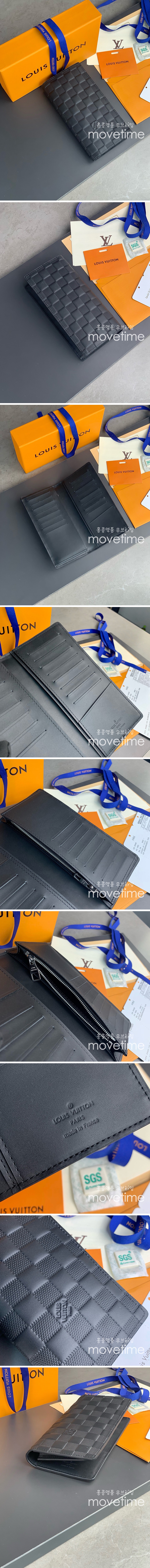 [홍콩명품.LOUIS VUITTON] 루이비통 24SS 로고 다미에 인피니 오닉스 브라짜 월릿 장지갑 N63010 (블랙), BGM4040, BDA, 명품지갑,무브타임쇼핑몰,홍콩명품,사이트,명품쇼핑몰 상세이미지 2