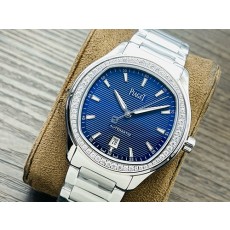 [홍콩명품.PIAGET] 피아제 폴로 오토매틱 스테인레스 스틸 시계, 다이아 블루 다이얼 커플시계