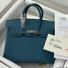 [홍콩명품.Hermes] 에르메스 24SS 로고 Birkin 25cm 토트백 핸드백 (블루-은장), BGM4310, H3, 홍콩명품가방,명품쇼핑몰,크로스백,핸드백,구매대행