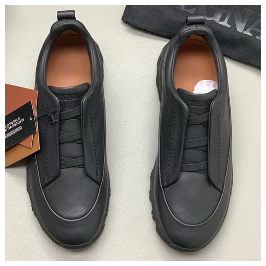 [홍콩명품.ZEGNA] 제냐 25SS 로고 레더 가죽 운동화 (블랙), SE4402, PMD, 명품스니커즈,운동화,구두,로퍼,하이탑,신발