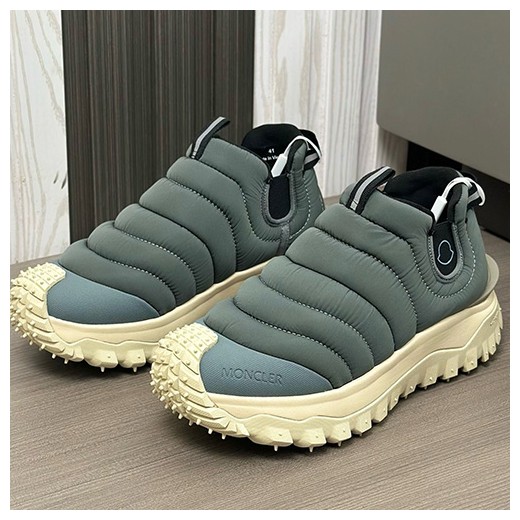 [홍콩명품.MONCLER] 몽클레어 25SS 로고 패딩 운동화 (그레이), SE4472, S3, 명품스니커즈,운동화,구두,로퍼,하이탑,신발