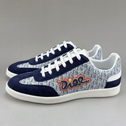 [홍콩명품,Christian Dior] 디올 25SS 로고 오블리크 스니커즈 운동화 (그레이-네이비), SE4582, S3, 명품스니커즈,운동화,구두,로퍼,하이탑,신발