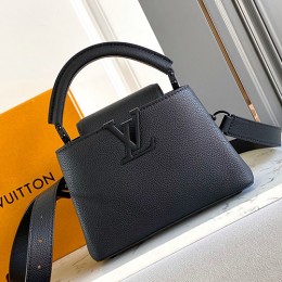 [홍콩명품.LOUIS VUITTON] 루이비통 25SS 로고 레더 가죽 핸드백 크로스백 M25256 (블랙), BGM4592, BDA, 홍콩명품가방,명품쇼핑몰,크로스백,핸드백,구매대행