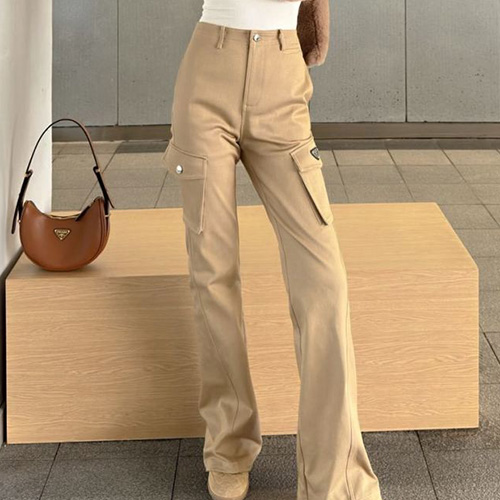 [홍콩명품,PRADA] 프라다 25SS 삼각로고 여성 데님 카고 팬츠 진 청바지 (2컬러), BM19389, TBG, 홍콩명품의류,구매대행,온라인명품