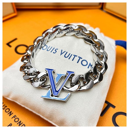 [홍콩명품.LOUIS VUITTON] 루이비통 25SS 로고 CHAIN 22cm 스틸 팔찌, ET2810, KK, 홍콩명품의류,구매대행,온라인명품