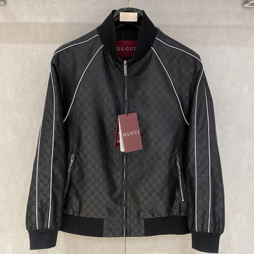 [홍콩명품.Gucci] 구찌 25SS 로고 GG수프림 봄버 자켓 (블랙), BM19493, G5, 홍콩명품의류,구매대행,온라인명품