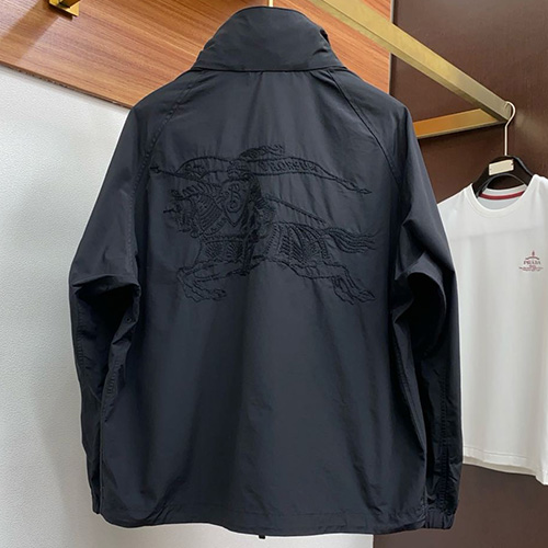 [홍콩명품.Burberry] 버버리 25SS 로고 후드 바람막이 자켓 (블랙), BM19498, G5, 홍콩명품의류,구매대행,온라인명품