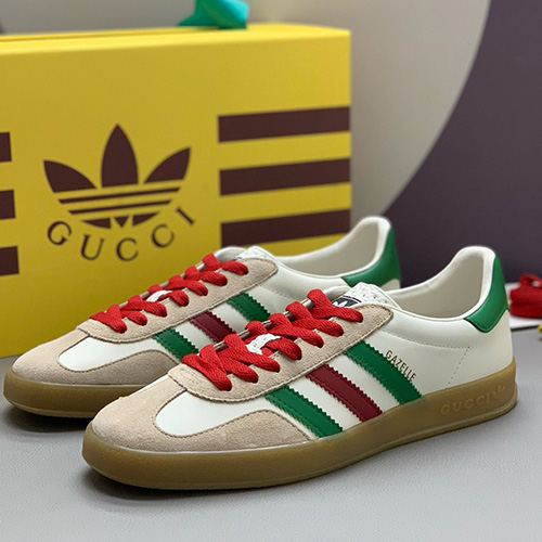 [홍콩명품.Gucci] 구찌 25SS 로고 남여 아디다스 콜라보 레더 가죽 스니커즈 운동화, SE4610, PMD, 명품스니커즈,운동화,구두,로퍼,하이탑,신발