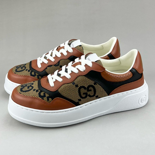 [홍콩명품.Gucci] 구찌 25SS 로고 남여 CHUNKY B GG 스니커즈 운동화 (브라운-카라멜), SE4617, S3, 명품스니커즈,운동화,구두,로퍼,하이탑,신발