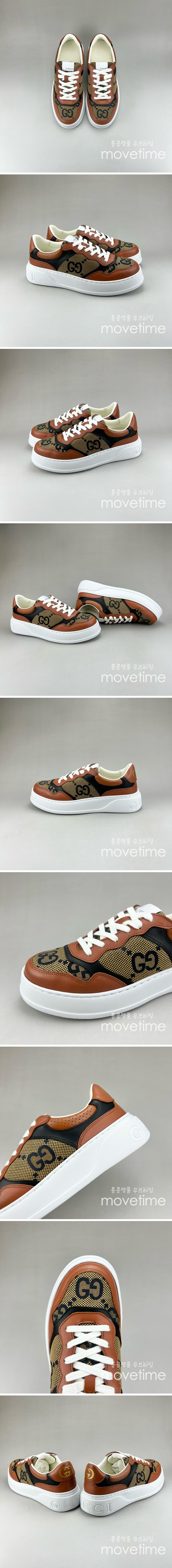 [홍콩명품.Gucci] 구찌 25SS 로고 남여 CHUNKY B GG 스니커즈 운동화 (브라운-카라멜), SE4617, S3, 명품스니커즈,운동화,구두,로퍼,하이탑,신발