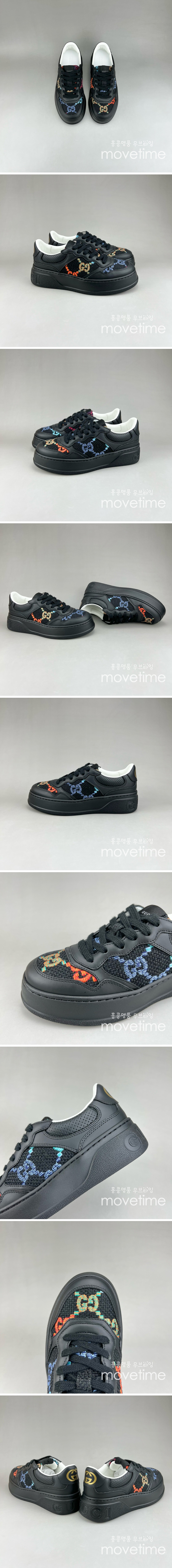 [홍콩명품.Gucci] 구찌 25SS 로고 남여 CHUNKY B GG 스니커즈 운동화 (블랙), SE4619, S3, 명품스니커즈,운동화,구두,로퍼,하이탑,신발