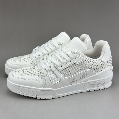 [홍콩명품.LOUIS VUITTON] 루이비통 25SS 로고 모노그램 트레이너 스니커즈 운동화 (화이트), SE4623, S3, 명품스니커즈,운동화,구두,로퍼,하이탑,신발