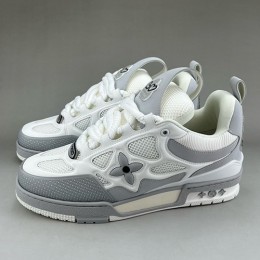 [홍콩명품.LOUIS VUITTON] 루이비통 25SS 로고 SKATE 스니커즈 운동화 (화이트-그레이), SE4627, S3, 명품스니커즈,운동화,구두,로퍼,하이탑,신발