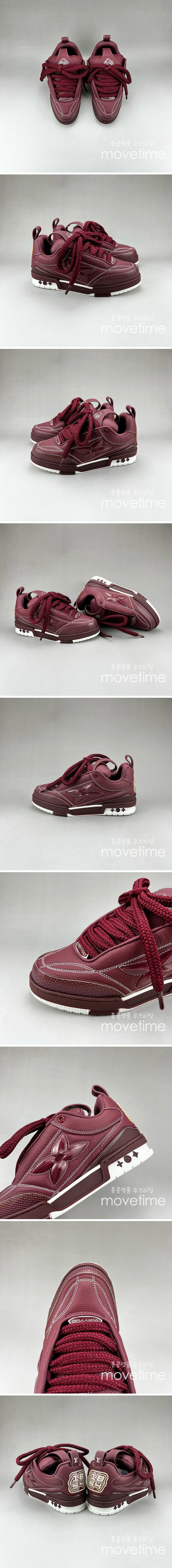 [홍콩명품.LOUIS VUITTON] 루이비통 25SS 로고 남여 SKATE 스니커즈 운동화 (와인), SE4637, S3, 명품스니커즈,운동화,구두,로퍼,하이탑,신발