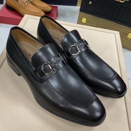 [홍콩명품.FERRAGAMO] 페레가모 25SS 로고 간치니 레더 가죽 로퍼 구두 (블랙), SE4646, S1, 명품스니커즈,운동화,구두,로퍼,하이탑,신발