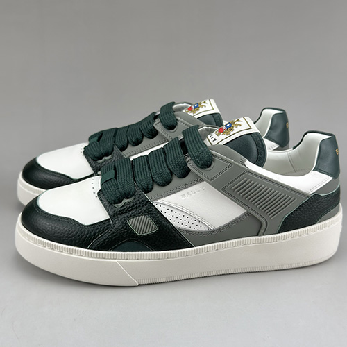 [홍콩명품.BALLY] 발리 25SS 로고 레더 가죽 스니커즈 운동화 (그린), SE4649, S3, 명품스니커즈,운동화,구두,로퍼,하이탑,신발