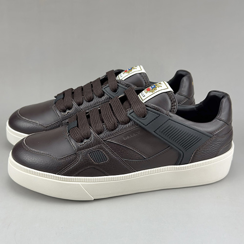 [홍콩명품.BALLY] 발리 25SS 로고 레더 가죽 스니커즈 운동화 (브라운), SE4650, S3, 명품스니커즈,운동화,구두,로퍼,하이탑,신발