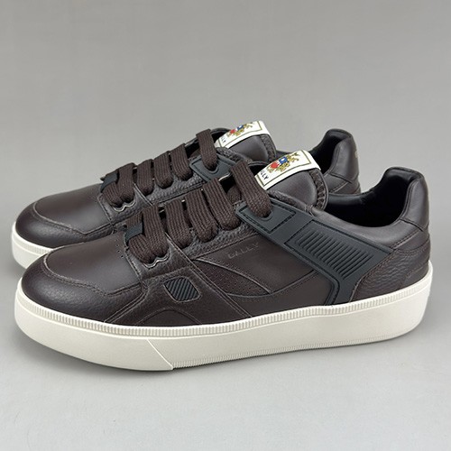 [홍콩명품.BALLY] 발리 25SS 로고 레더 가죽 스니커즈 운동화 (브라운), SE4650, S3, 명품스니커즈,운동화,구두,로퍼,하이탑,신발