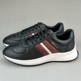 [홍콩명품.BALLY] 발리 25SS 로고 레더 가죽 스니커즈 운동화 (블랙), SE4659, S3, 명품스니커즈,운동화,구두,로퍼,하이탑,신발