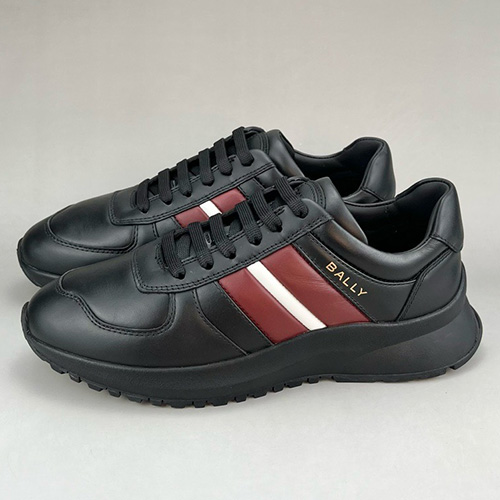 [홍콩명품.BALLY] 발리 25SS 로고 레더 가죽 스니커즈 운동화 (올블랙), SE4662, S3, 명품스니커즈,운동화,구두,로퍼,하이탑,신발