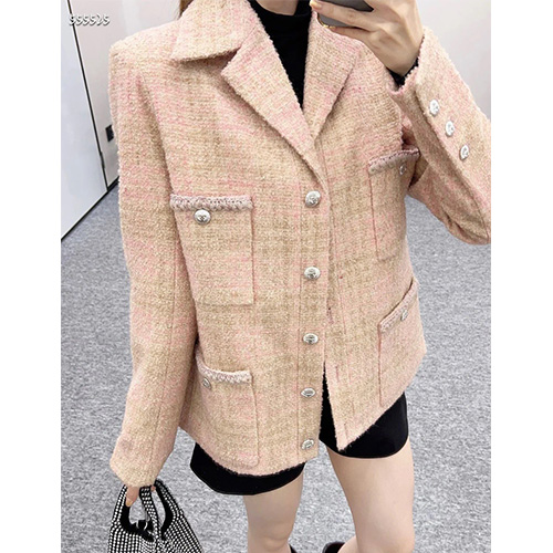 [홍콩명품.CHANEL] 샤넬 25SS 로고 여성 트위드 자켓 (핑크), BM19559, PG, 홍콩명품의류,구매대행,온라인명품