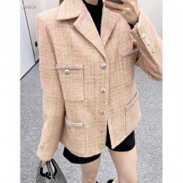 [홍콩명품.CHANEL] 샤넬 25SS 로고 여성 트위드 자켓 (핑크), BM19559, PG, 홍콩명품의류,구매대행,온라인명품