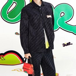 [홍콩명품,Christian Dior] 디올 25SS 로고 오블리크 데님 남방 셔츠 + 데님 팬츠 진 청바지 상하의 세트 (블랙), BM19573, KK, 홍콩명품의류,구매대행,온라인명품