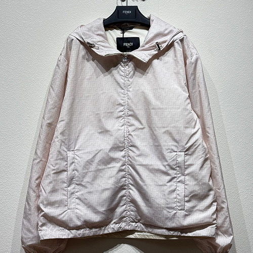[홍콩명품,FENDI] 펜디 25SS 로고 FF패턴 후드 바람막이 자켓, BM19625, KB, 홍콩명품의류,구매대행,온라인명품