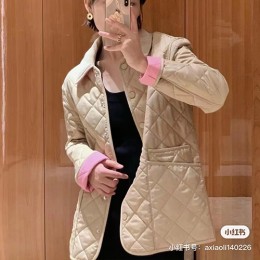 [홍콩명품.Burberry] 버버리 25SS 로고 여성 퀄팅 솜패딩 카라 자켓 (베이지), BM19766, BR, 홍콩명품의류,구매대행,온라인명품