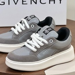 [홍콩명품.GIVENCHY] 지방시 25SS 로고 레더 가죽 스니커즈 운동화 (그레이), SE4670, ALW, 명품스니커즈,운동화,구두,로퍼,하이탑,신발