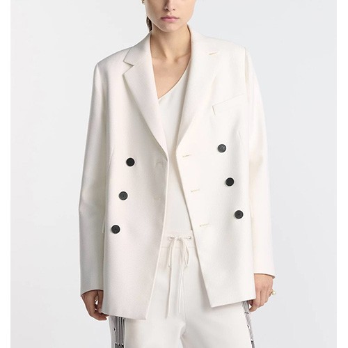 [홍콩명품,Christian Dior] 디올 25SS 로고 여성 정장 자켓 (화이트), BM19840, 13C, 홍콩명품의류,구매대행,온라인명품