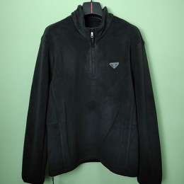 [홍콩명품,PRADA] 프라다 25SS 삼각로고 터틀넥 하프지퍼 플리스 티셔츠 (2컬러), BM19898, JL, 홍콩명품의류,구매대행,온라인명품