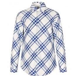 [홍콩명품.Burberry] 버버리 25SS 로고 체크패턴 남방 셔츠 (화이트), BM20002, S1F, 홍콩명품의류,구매대행,온라인명품