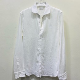 [홍콩명품.Brunello Cucinelli ] 브루넬로 쿠치넬리 25SS 로고 린넨 남방 셔츠 (2컬러), BM20016, JU, 홍콩명품의류,구매대행,온라인명품