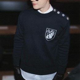 [홍콩명품.LOUIS VUITTON] 루이비통 25SS 로고 자수 니트 스웨터 (블랙), BM20045, JL, 홍콩명품의류,구매대행,온라인명품