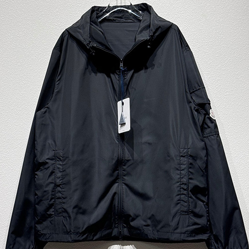 [홍콩명품.MONCLER] 몽클레어 25SS 로고 후드 바람막이 자켓 (블랙), BM20143, KB, 홍콩명품의류,구매대행,온라인명품
