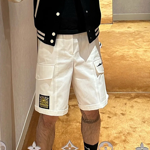 [홍콩명품.LOUIS VUITTON] 루이비통 25SS 로고 자수 쇼츠 반바지 (2컬러), BM20163, KB, 홍콩명품의류,구매대행,온라인명품